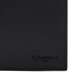 E.Marinella PORTAFOGLIO ORIZZONTALE NERO In pelle liscia Clearance