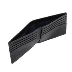 E.Marinella PORTAFOGLIO ORIZZONTALE NERO In pelle martellata Best