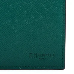 E.Marinella PORTAFOGLIO ORIZZONTALE VERDE SCURO In pelle martellata Sale
