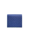 E.Marinella PORTAFOGLIO PICCOLO BLU In seta e pelle Hot