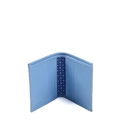 E.Marinella PORTAFOGLIO PICCOLO BLU In seta e pelle Hot