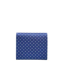 E.Marinella PORTAFOGLIO PICCOLO BLU In seta e pelle Hot