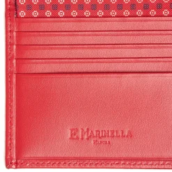 E.Marinella PORTAFOGLIO PICCOLO ROSSO In seta e pelle Best