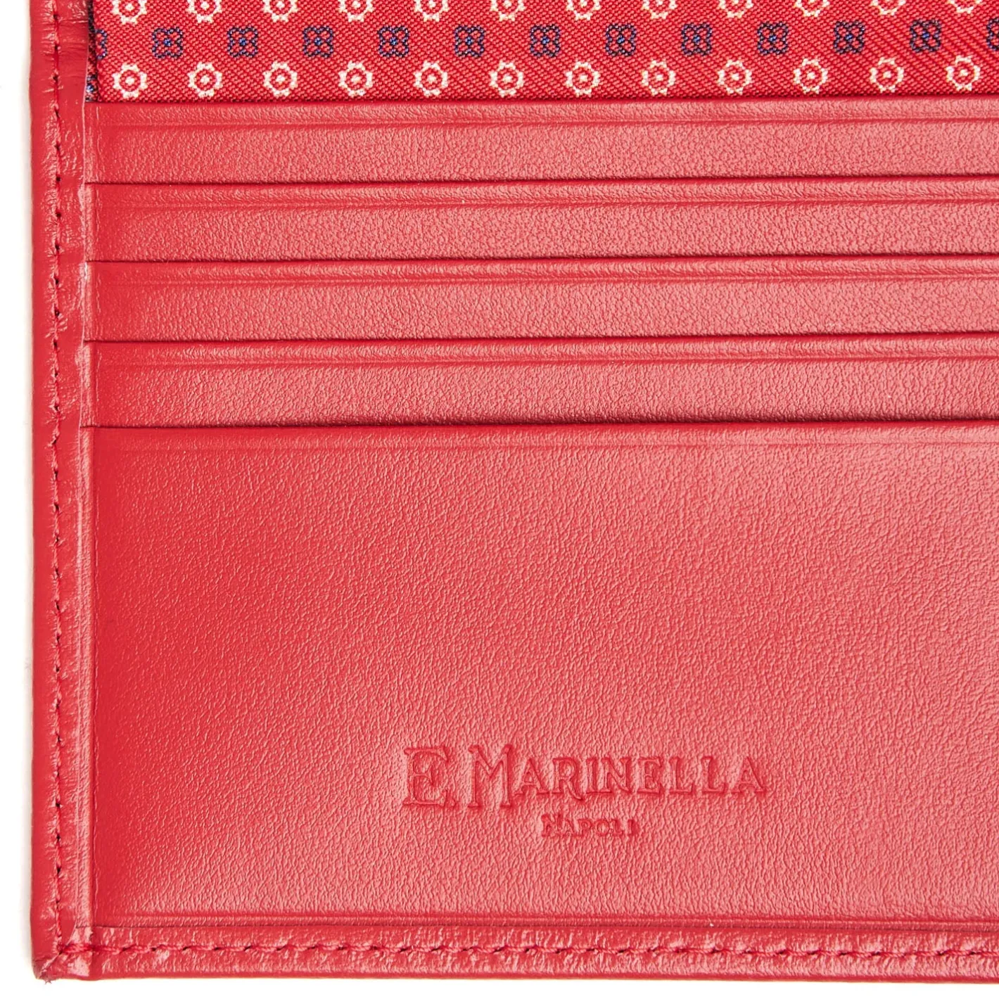 E.Marinella PORTAFOGLIO PICCOLO ROSSO In seta e pelle Best