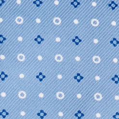 E.Marinella PORTAOCCHIALI AZZURRO In seta stampata a mano Online