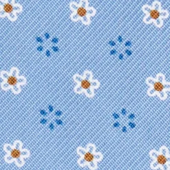 E.Marinella PORTAOCCHIALI AZZURRO In seta stampata a mano Outlet
