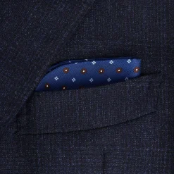 E.Marinella PORTAOCCHIALI BLUETTE In seta stampata a mano Online