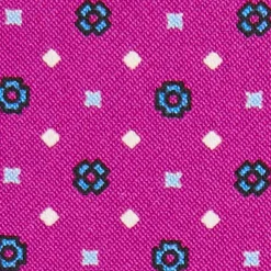 E.Marinella PORTAOCCHIALI FUCSIA In seta stampata a mano Outlet