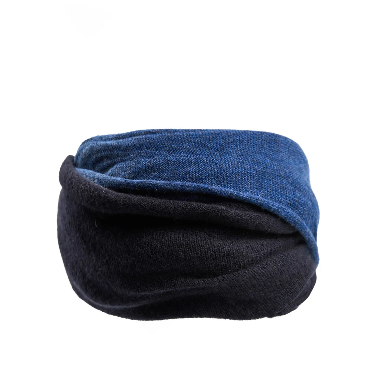 E.Marinella SCALDACOLLO BLU DOPPIO INTRECCIO In cashmere Best