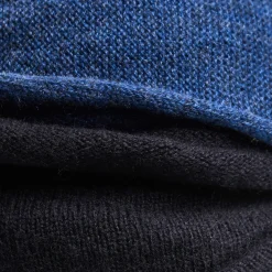 E.Marinella SCALDACOLLO BLU DOPPIO INTRECCIO In cashmere Best