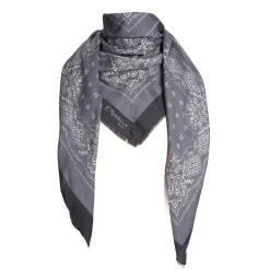 E.Marinella SCIALLE 135 GRIGIO In lana e seta Discount
