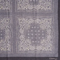 E.Marinella SCIALLE 135 GRIGIO In lana e seta Discount