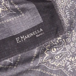E.Marinella SCIALLE 135 GRIGIO In lana e seta Discount