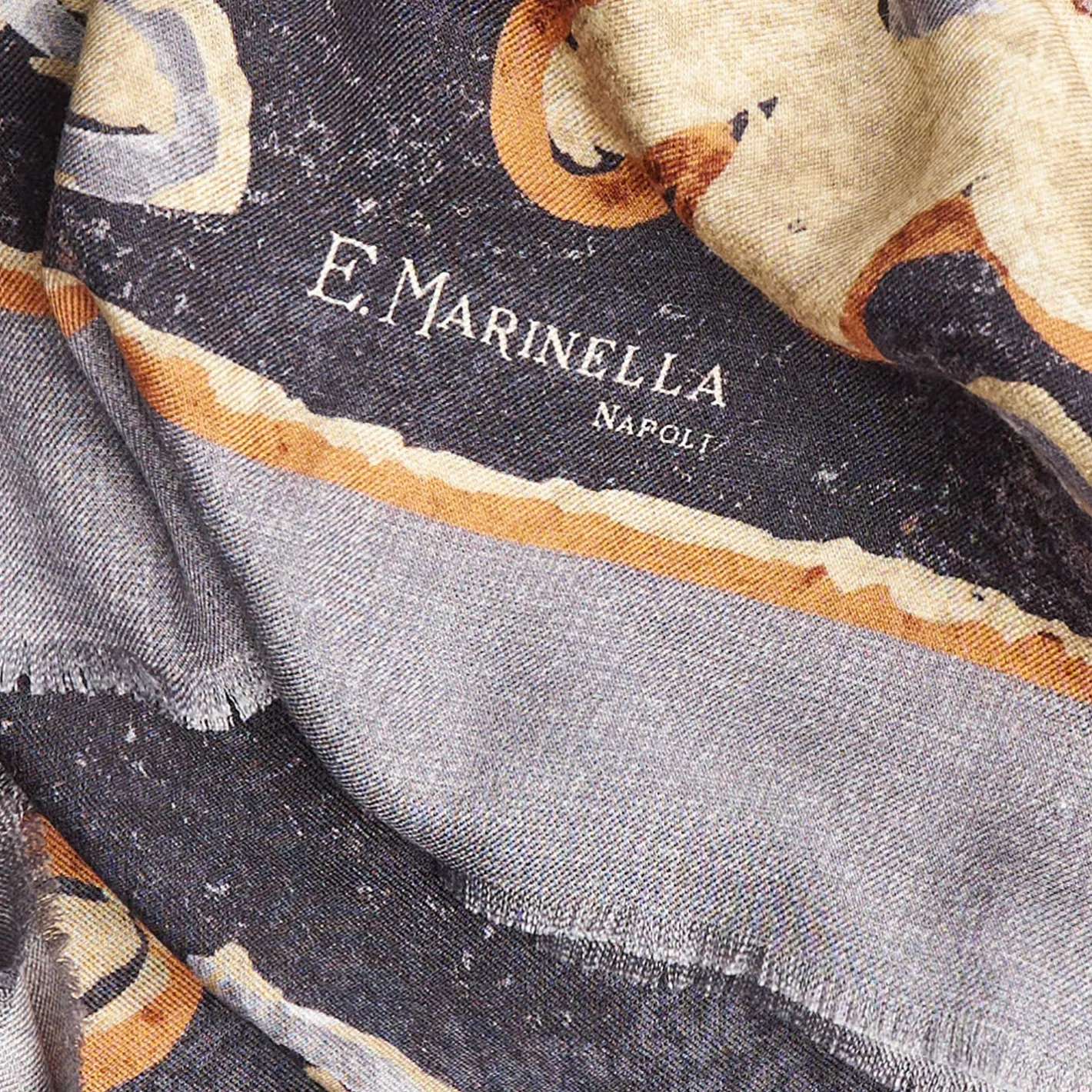 E.Marinella SCIALLE 135 GRIGIOIn lana e seta Discount