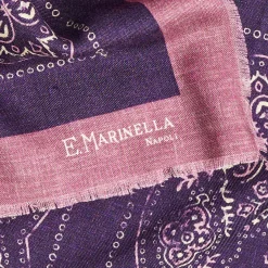 E.Marinella SCIALLE 135 ROSA In lana e seta Outlet