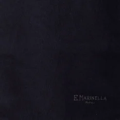 E.Marinella SCIARPA BICOLOR BLU E MARRONE SCURO IN SETA E CASHMERE Tinta unita Online