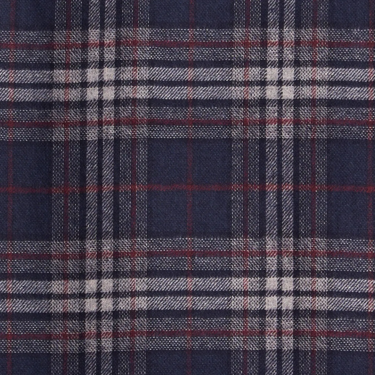 E.Marinella SCIARPA BICOLOR BLU SCURO IN SETA E CASHMERE Check New