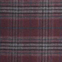 E.Marinella SCIARPA BICOLOR BORDEAUX IN SETA E CASHMERE Check Hot