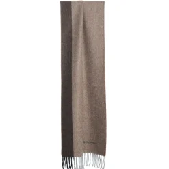 E.Marinella SCIARPA BICOLOR MARRONE IN LANA E CASHMERE Tinta unita Online