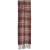 E.Marinella SCIARPA BICOLOR MARRONE IN SETA E CASHMERE Check Best