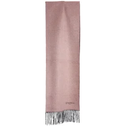 E.Marinella SCIARPA BICOLOR ROSA E MARRONE SCURO IN SETA E CASHMERE Tinta unita Hot