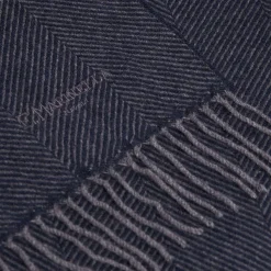 E.Marinella SCIARPA COLOR BLU SCURO In cashmere Best