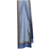 E.Marinella SCIARPA TUBOLARE AZZURRA IN SETA TWILL Classic daisy Clearance