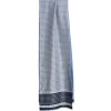 E.Marinella SCIARPA TUBOLARE AZZURRA IN SETA TWILL Busy pattern Clearance
