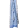 E.Marinella SCIARPA TUBOLARE AZZURRA IN SETA TWILL Paisley pattern Hot