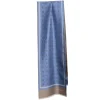 E.Marinella SCIARPA TUBOLARE AZZURRO POLVERE IN SETA TWILL Classic daisy New