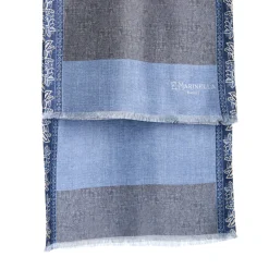 E.Marinella SCIARPA TUBOLARE GRIGIA IN SETA TWILL Paisley pattern Sale