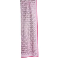 E.Marinella SCIARPA TUBOLARE IN VOILE DI COTONE E SETA ROSA Fiore monogram 100 Hot