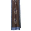 E.Marinella SCIARPA TUBOLARE MARRONE SCURO IN SETA TWILL Paisley pattern Online