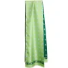 E.Marinella SCIARPA TUBOLARE VERDE IN SETA TWILL Geometric harmony Sale