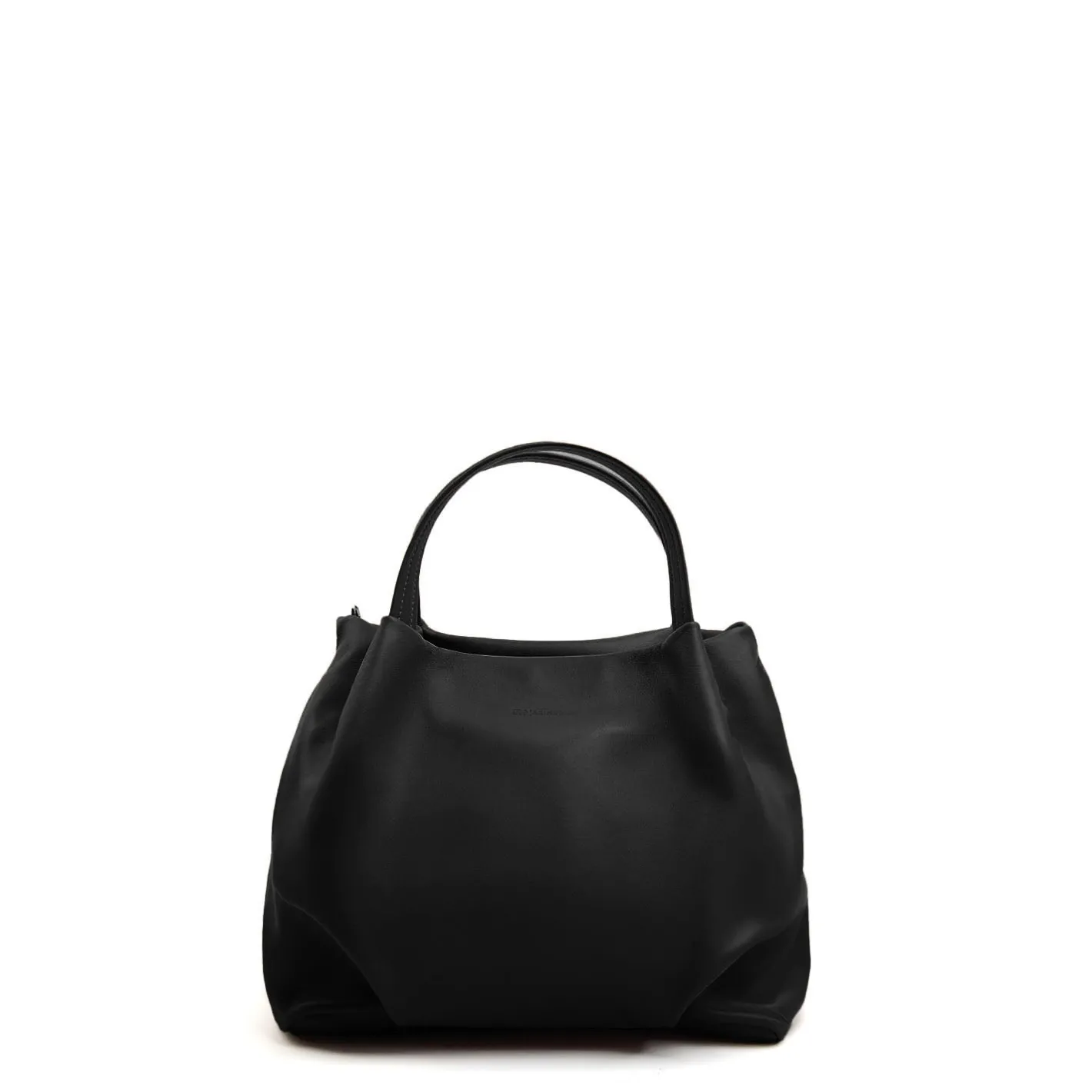 E.Marinella SOFT BAG NERA In pelle liscia Outlet