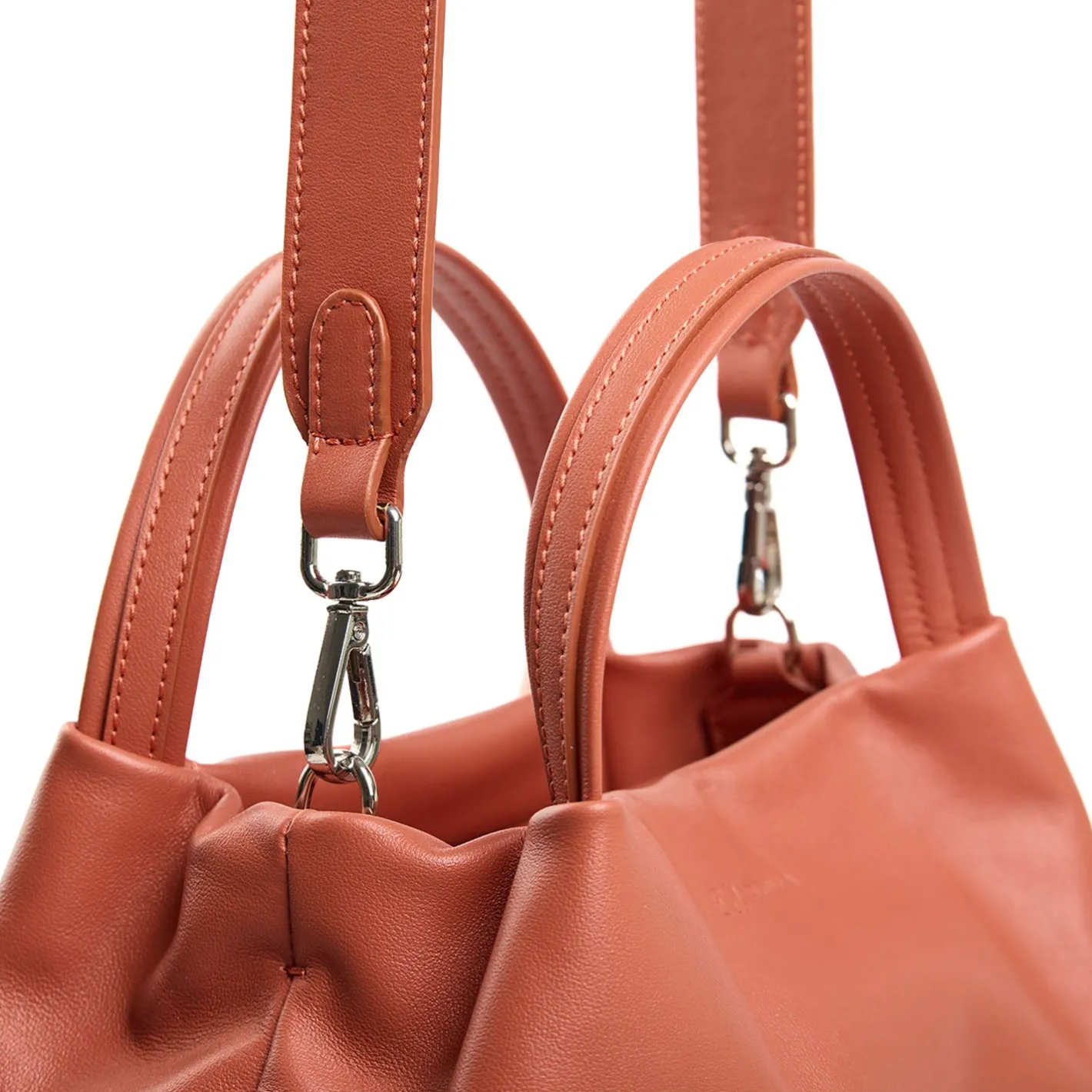 E.Marinella SOFT MINI BAG ARANCIONE SCURO In pelle liscia Online