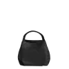 E.Marinella SOFT MINI BAG NERA In pelle liscia