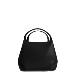 E.Marinella SOFT MINI BAG NERA In pelle liscia