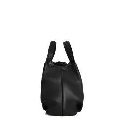 E.Marinella SOFT MINI BAG NERA In pelle liscia