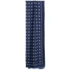 E.Marinella STOLA BLU SCURO IN LANA Decorazioni floreali Outlet