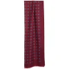E.Marinella STOLA BORDEAUX IN LANA Decorazioni floreali Clearance