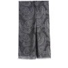 E.Marinella STOLA GRIGIA IN LANA Fantasia paisley Discount