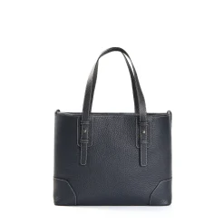 E.Marinella TOTE BAG MIDI BLU SCURO In pelle martellata Online