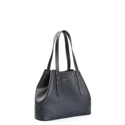 E.Marinella TOTE BAG MIDI BLU SCURO In pelle martellata Online