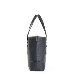 E.Marinella TOTE BAG MIDI BLU SCURO In pelle martellata Online