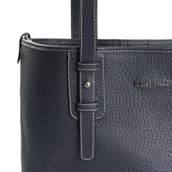 E.Marinella TOTE BAG MIDI BLU SCURO In pelle martellata Online