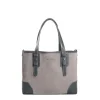 E.Marinella TOTE BAG MIDI GRIGIA In suede e pelle Sale