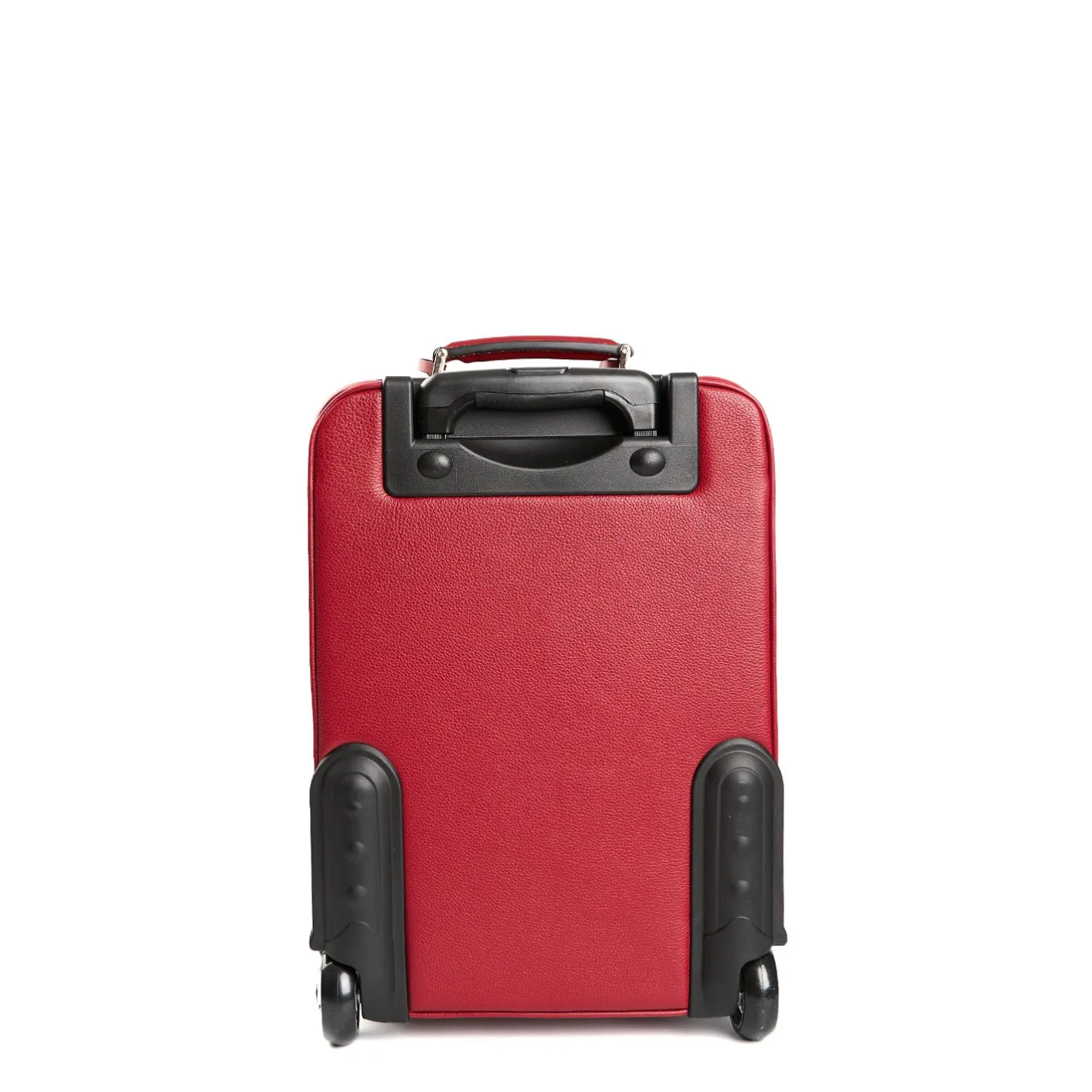 E.Marinella TROLLEY SEMIRIGIDO ROSSO In pelle martellata New