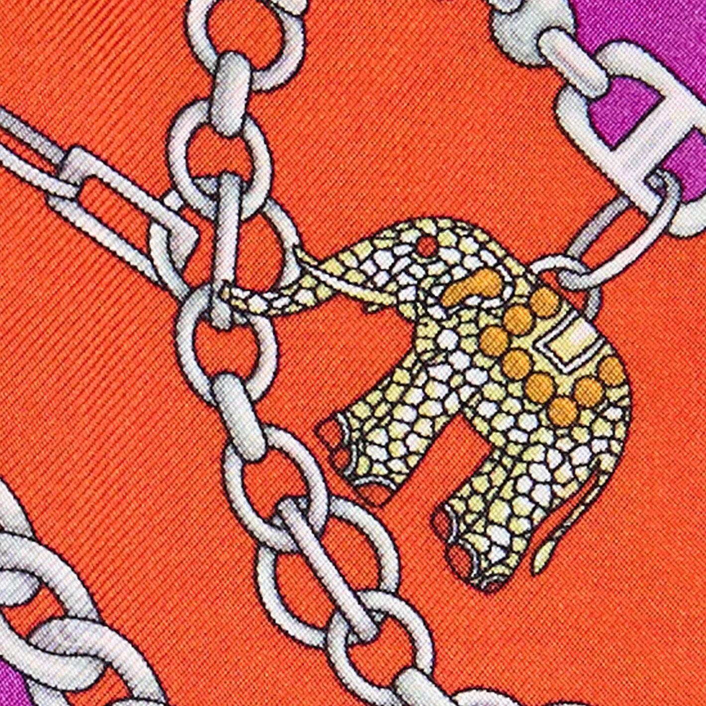 E.Marinella TWILLY IN SETA ARANCIONE Lucky elephant Sale