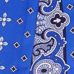E.Marinella TWILLY IN SETA BLUETTE Greek key floral Online